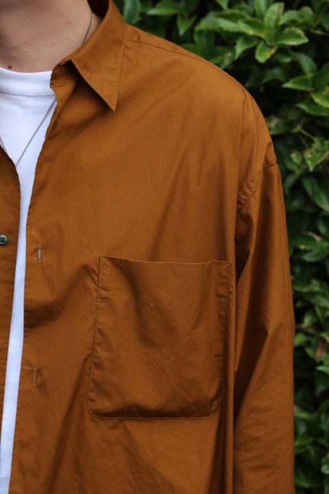 Graphpaper Broad L/S Oversized Regular Collar Shirt style.2021.6.20.