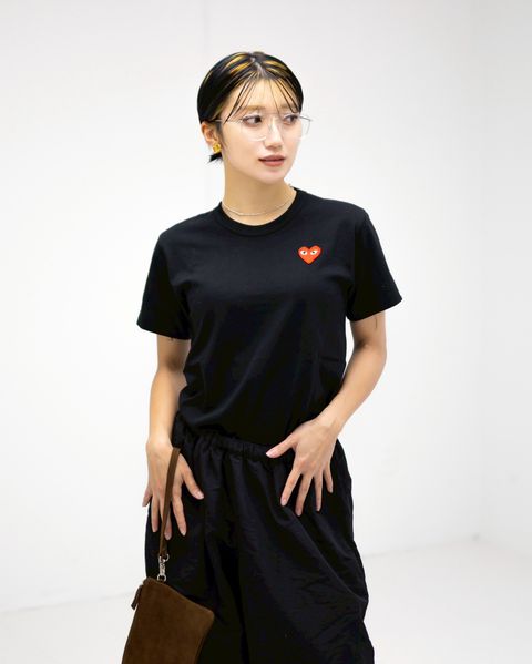 PLAY COMME des GARCONS ROUND NECK RHINESTONE CARDIGAN  style.2025.11.12