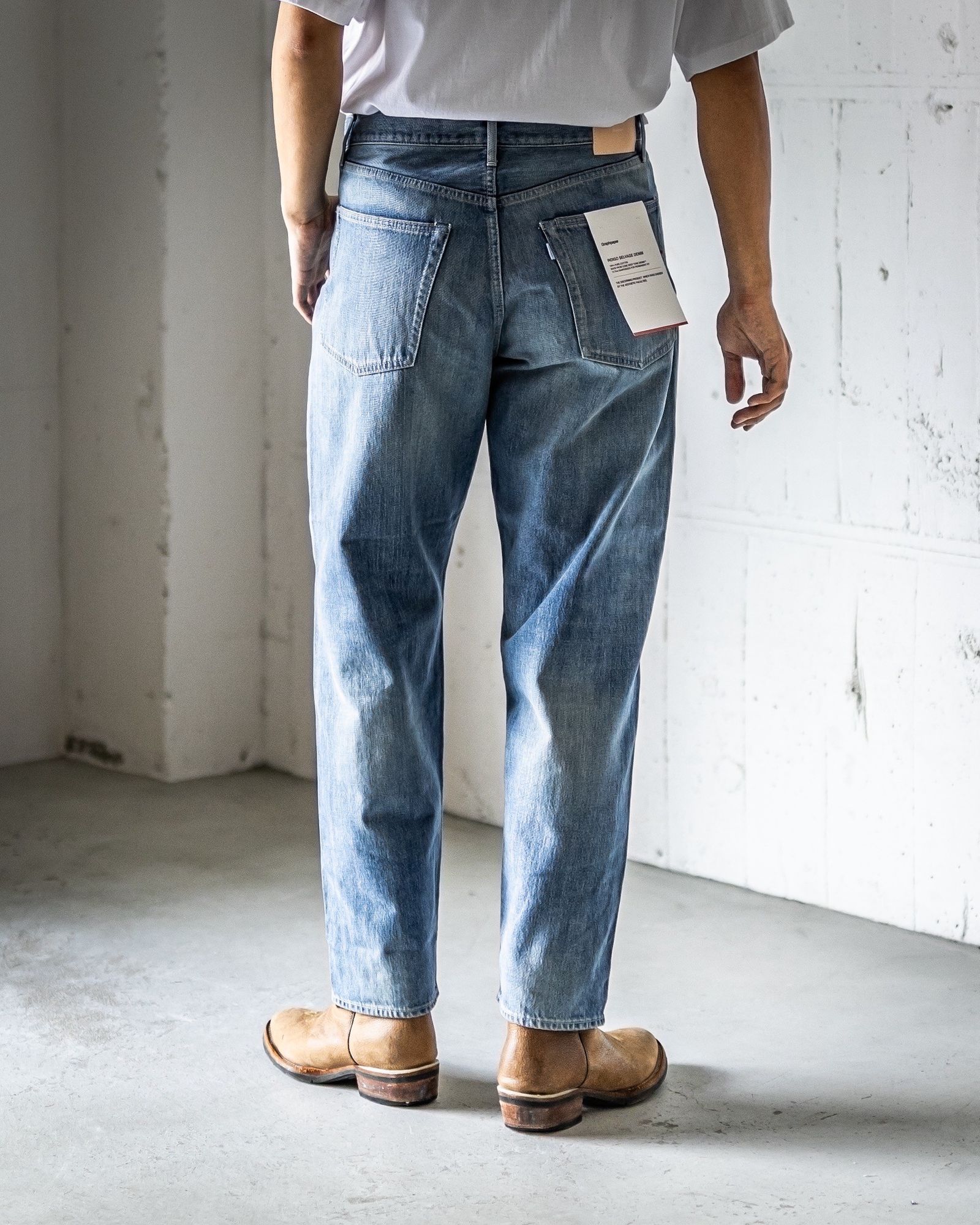 うえおGraphpaper　SELVAGE TAPERED SLACKS Graphpaper(グラフペーパー)の新作、Selvage Wool Tapered