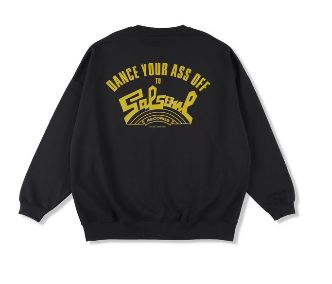 イズネスミュージック 26SS SALSOUL CREW NECK SWEATSHIRT(ISNESSMUSIC×SALSOUL) (IMP7_04_SALSOULSW-01-1)BLACK☆新作発売！