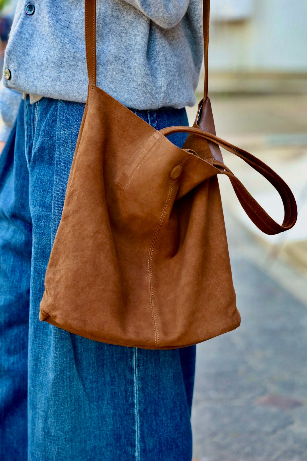 Morphee / モルフェトートバッグ 3WAY MIDIUM TOTE(LONG)SUEDE [COFFEE BROWN]☆新作発売！