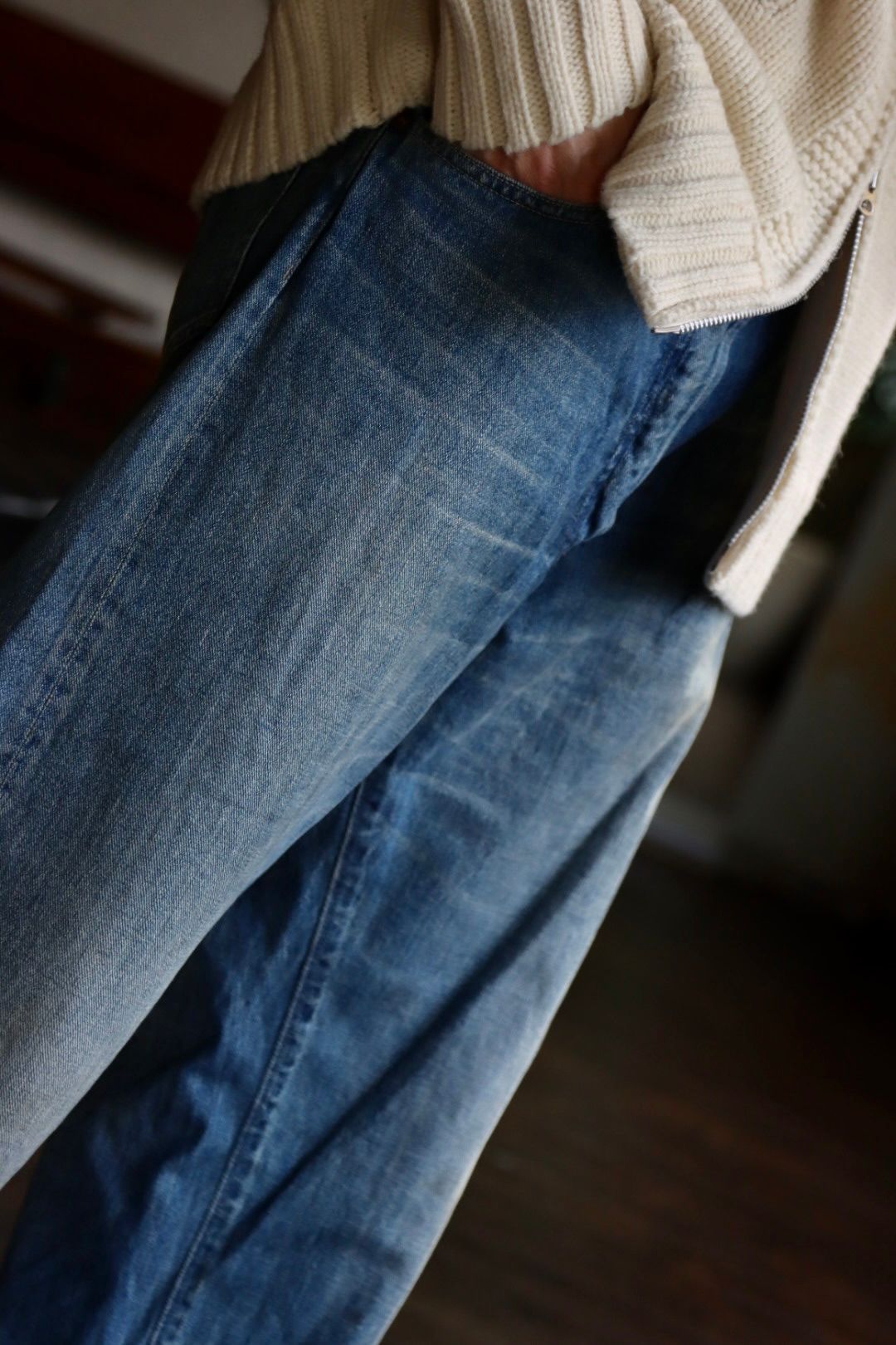 ETS.MATERIAUX / マテリオ22AW Cowchan Sweater"Ivory"