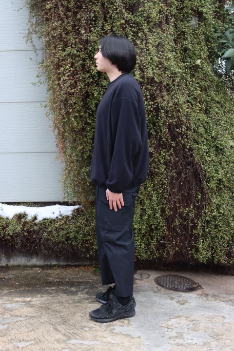 blurhms Drill Chambray Super Wide 6P Slacks style.2023.1.27