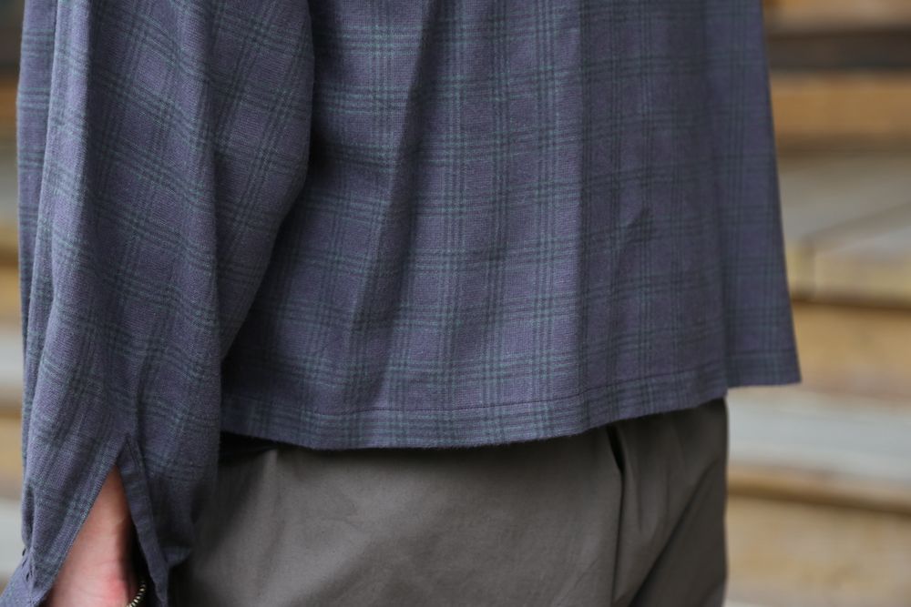 MATSUFUJI Flannel Check Pleats Jacket(M213-0301) style.2021.7.3