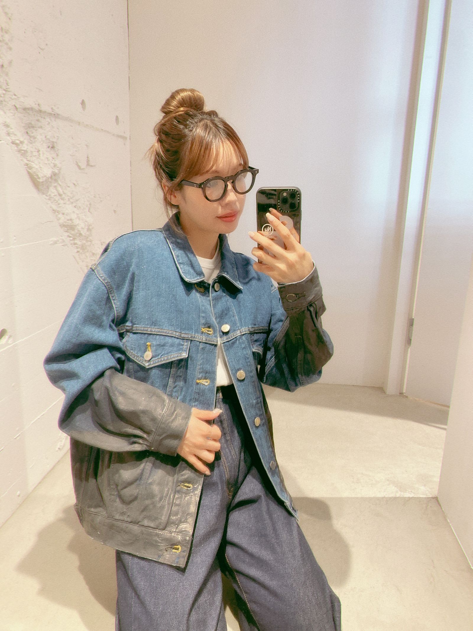ヨーク24FW HAND PAINTED DENIM TRUCKER JACKET(YK24FW0785B-B)INDIGO