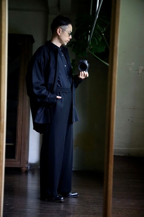 Graphpaper Wool Smooth Flannel セットアップスタイル