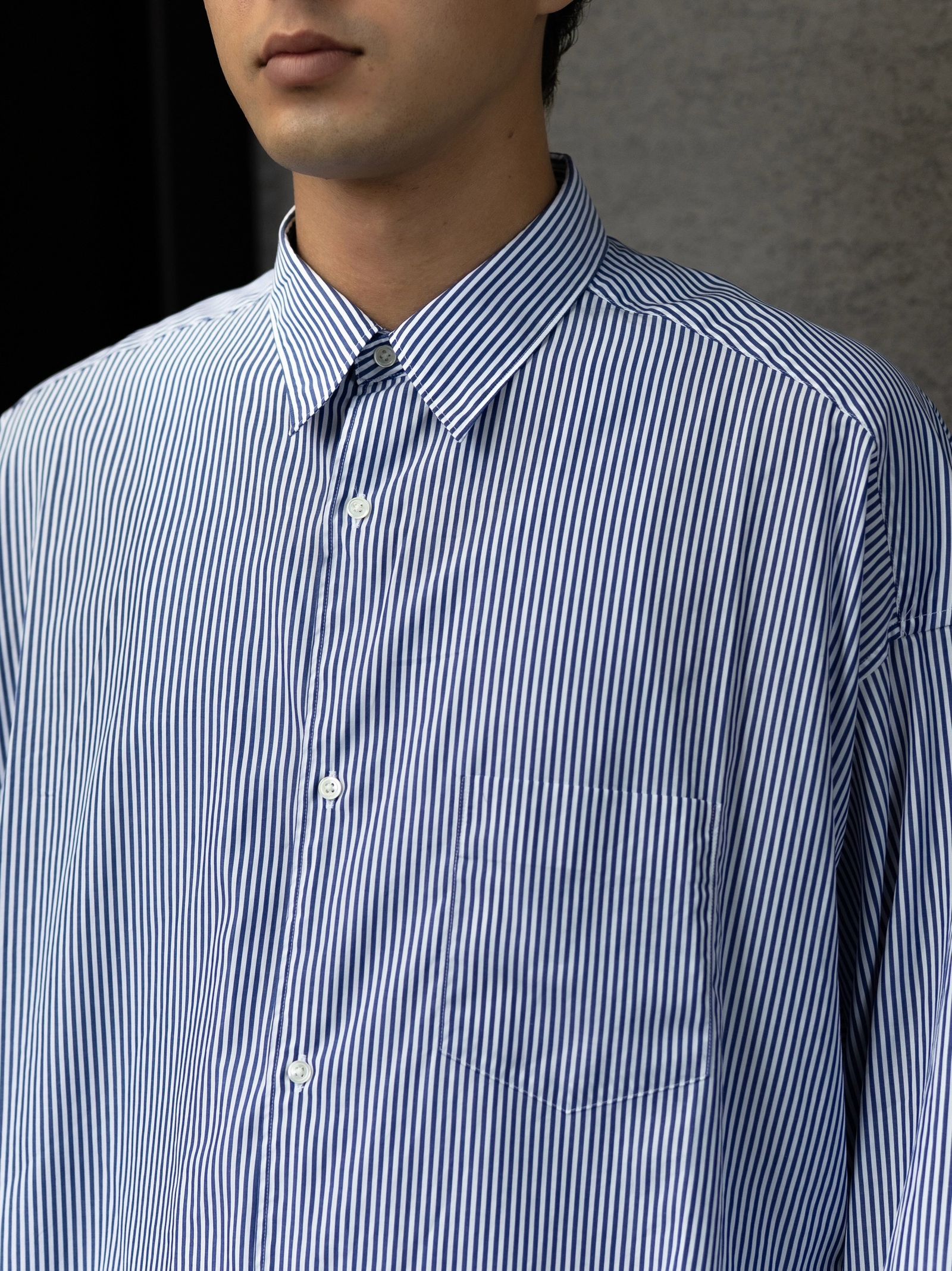 Graphpaper Broad Stripe L/S Oversized Regular Collar Shirt 新作発売！