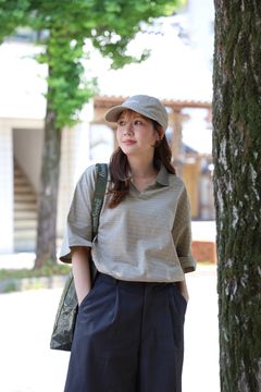 フレッシュサービス COMPACT BORDER V-NECK POLO(FSC262-70120)BEIGE☆5月23日(土)発売！