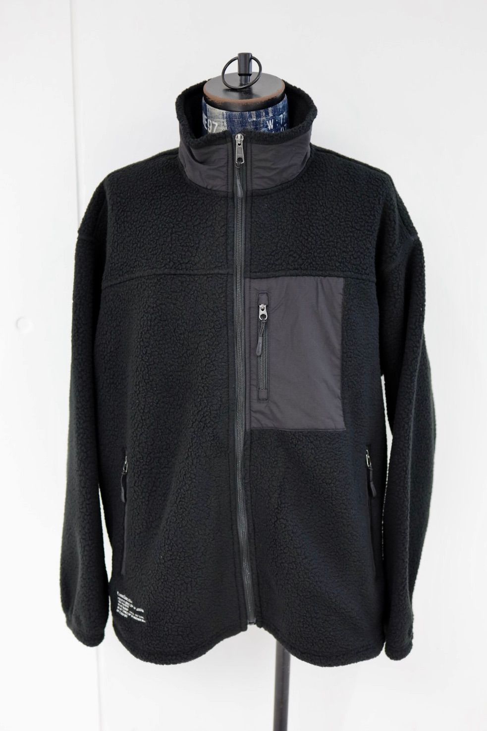 フレッシュサービス HEAVY FLEECE ZIP-UP JACKET (FSC253-30191)BLACK