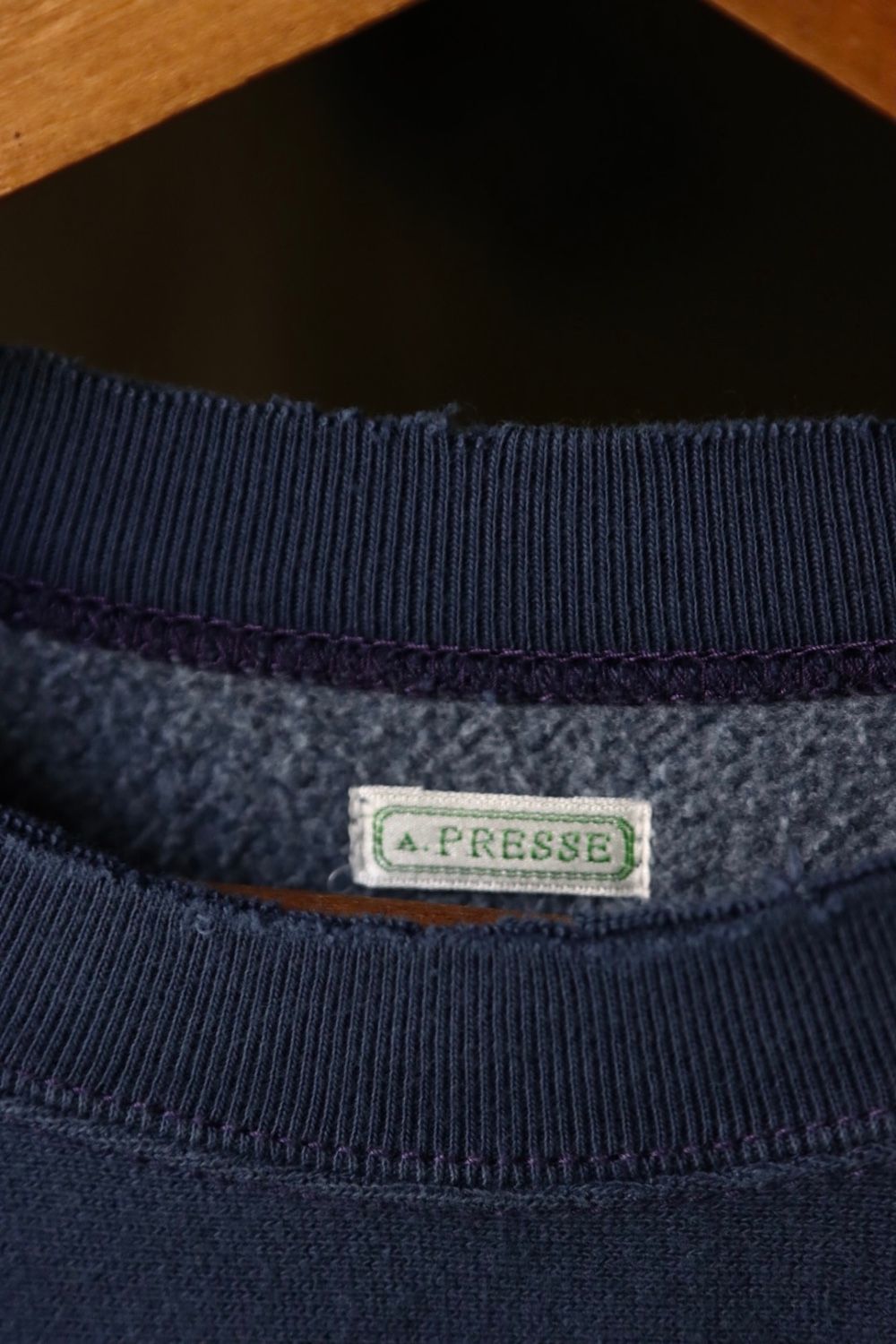 A.PRESSE - アプレッセ22FW Vintage Sweatshirt(22AAP-03-02H)BLUE | mark