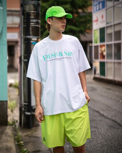 FreshService 新作CORPORATE PRINTED S/S TEE ‘‘FRESH&SRV’’(WHITE) style 2024.7.19