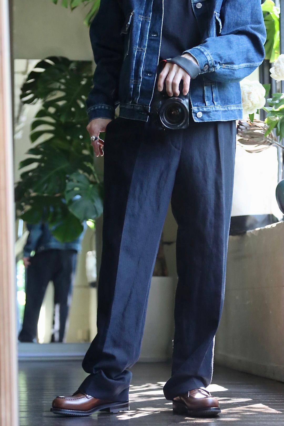 A.PRESSE 23SS Wide Tapered Trousersスタイル2023.5.11.