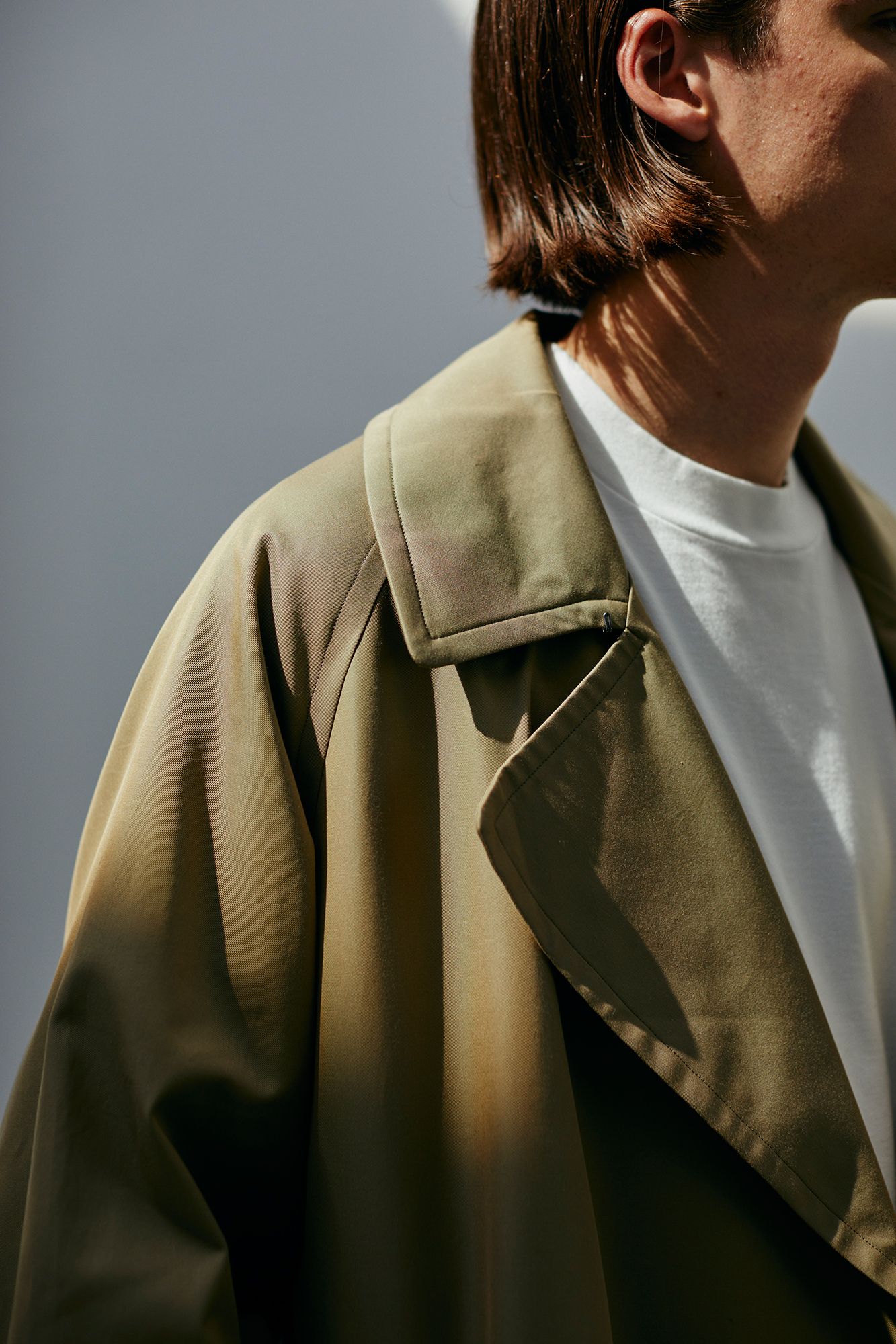 ブラームス　blurhms Band Collar Shirt SAX サイズ2 シャツ トップス メンズ セレクトショップ