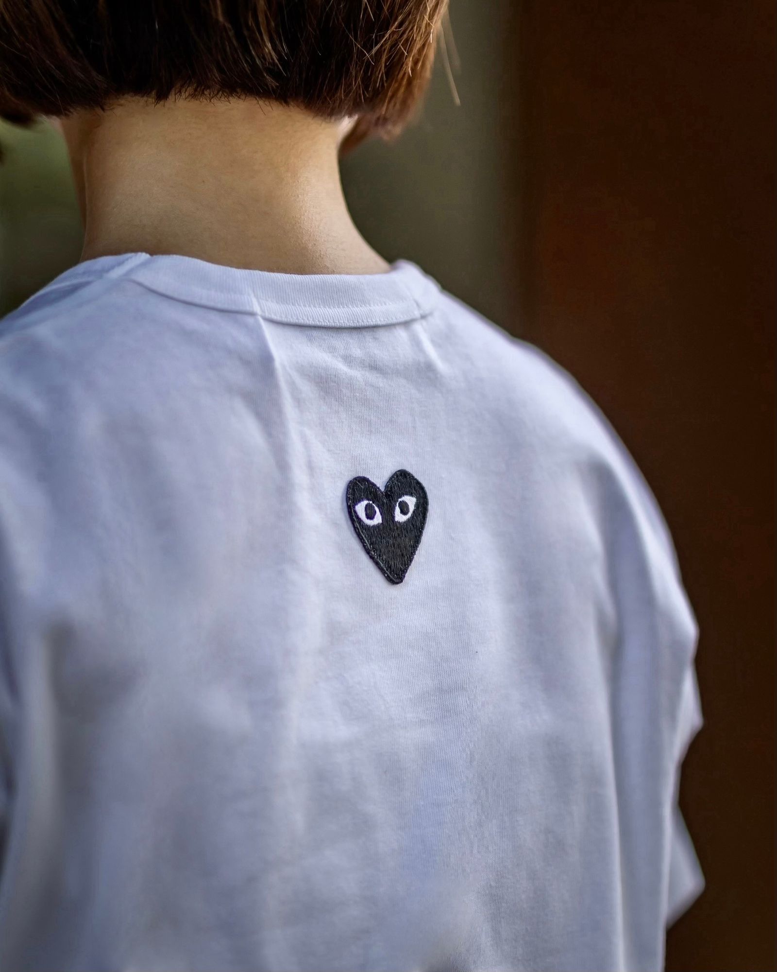 PLAY COMME des GARCONS バックワンポイントTシャツ style