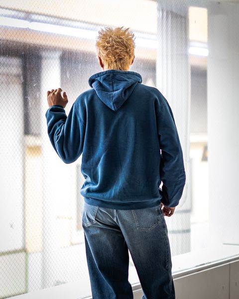 A.PRESSE Vintage Attached Hood Sweat Parka (BLUE)  8月30日(土)新作発売！