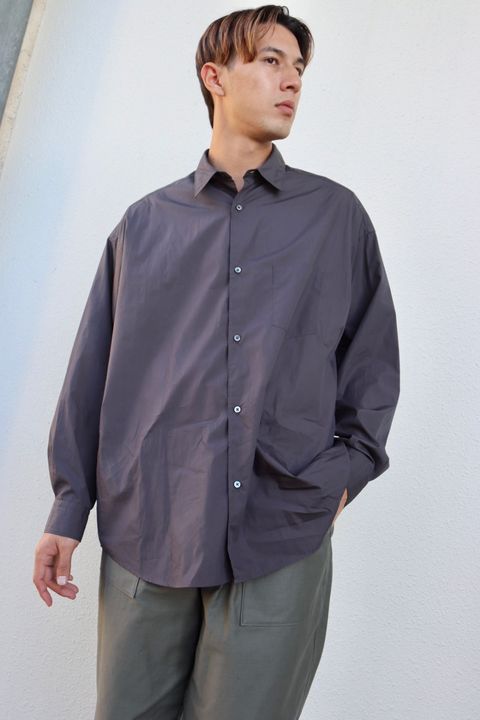 blurhmsROOTSTOCK 23FW Cotton Back Satin Baker Pantsスタイル