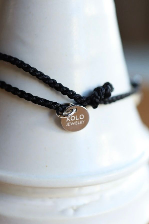 XOLO JEWELRY ショロジュエリー / Connect with Hair Line Link Silk Code Bracelet (XOCB006)BLACK☆11月15日(土)発売！
