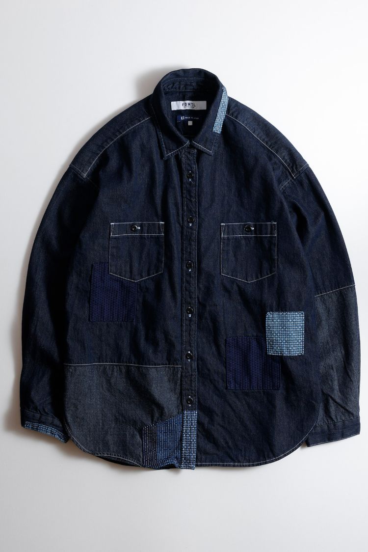 ファンダメンタル デニムシャツ<WOMENS FIT> DENIM SHIRT RINSE(FA25/SH11WR)INDIGO