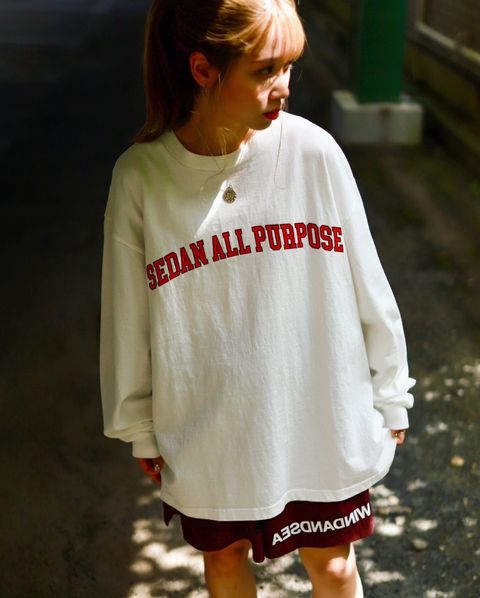 SEDAN ALL-PURPOSE 新作Arch Logo L/S Tee style.2023.7.29