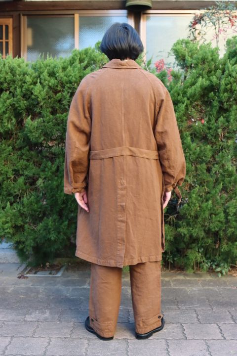 Ets.MATERIAUX M38 Motor cycle coat"BROWN"style.