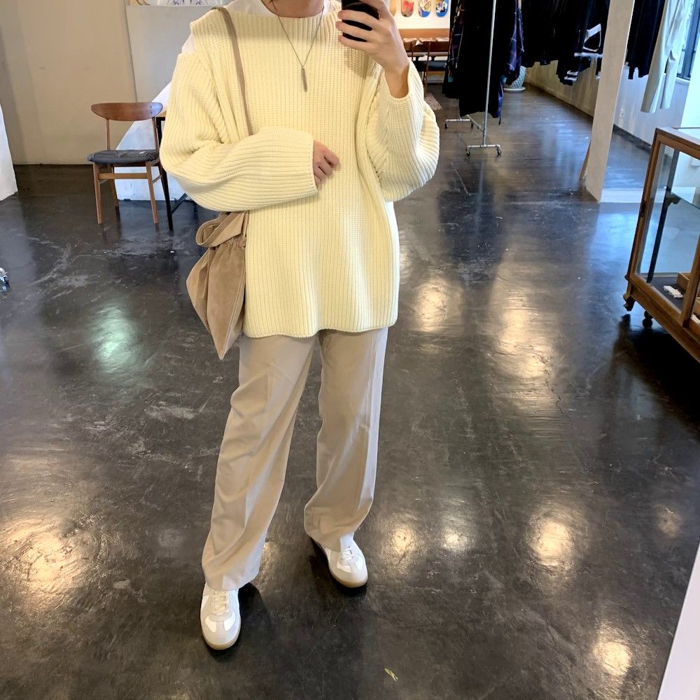 sulvam 2020AW Slit over knit