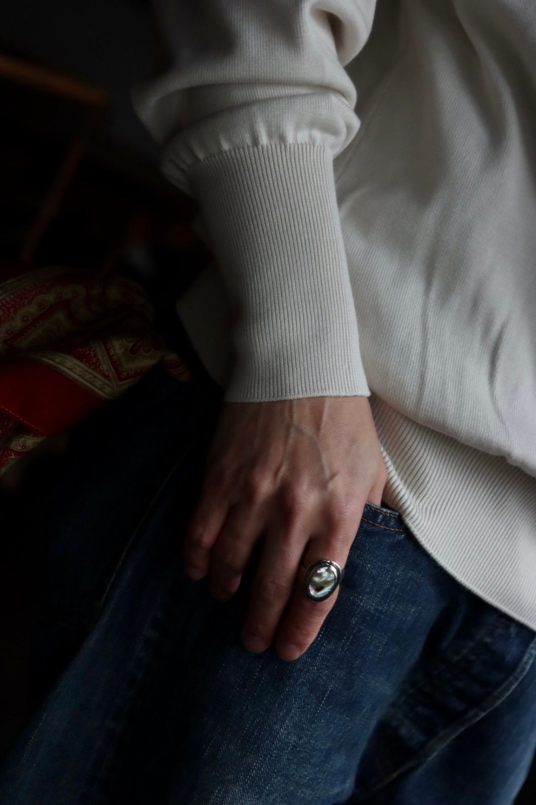 アプレッセニット Cotton Knit L/S  T-Shirt(23SAP-03-03H)ECRU