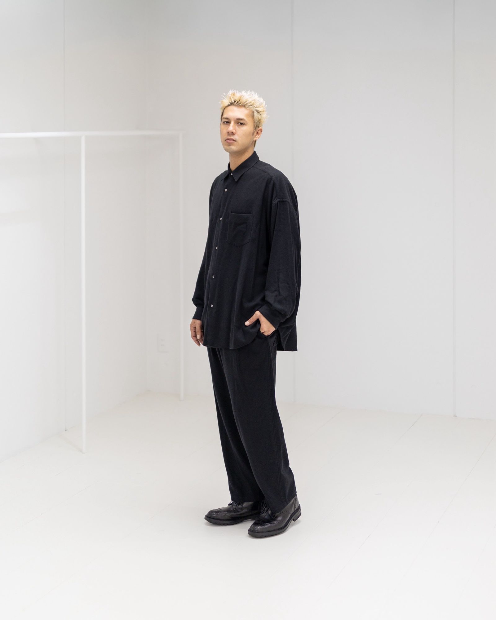 Graphpaper Extra Fine Wool Viyella Oversized Regular Collar Shirt 9月20日(土)新作発売！