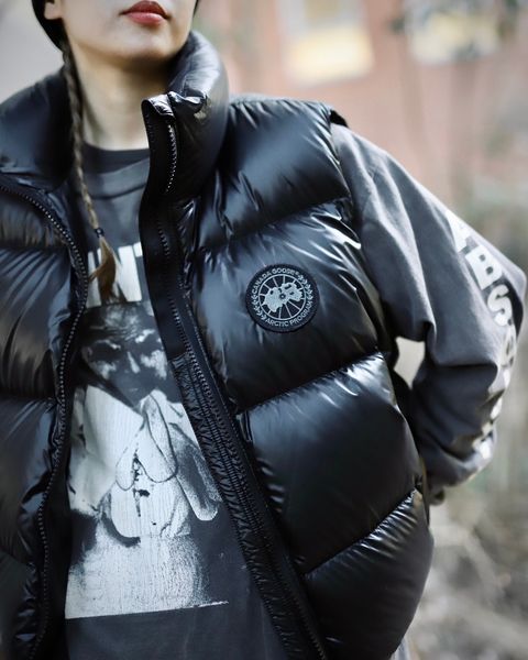 CANADA GOOSE 新作CYPRESS PUFFER VEST BLACK LABEL style.2023.12.8