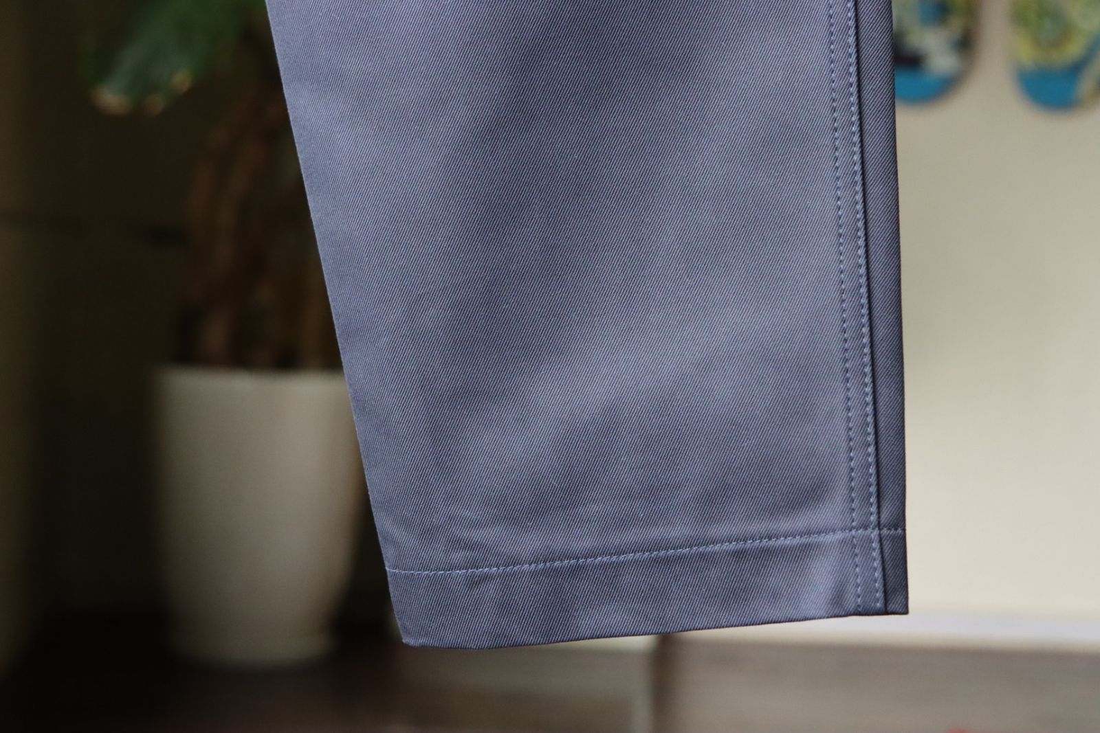 イズネス23SS ワイドチノパンツ WIDE CHINO PANTS(16PT02T02-1)NAVY