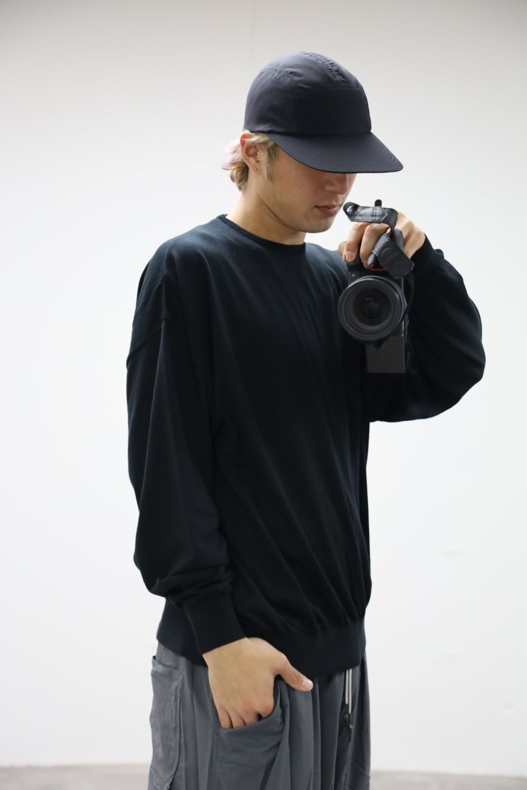 S.F.C 26SS エスエフシー BIG LS COTTON KNIT TEE(SFCSS26KN02)Black☆2月28日(土)発売！
