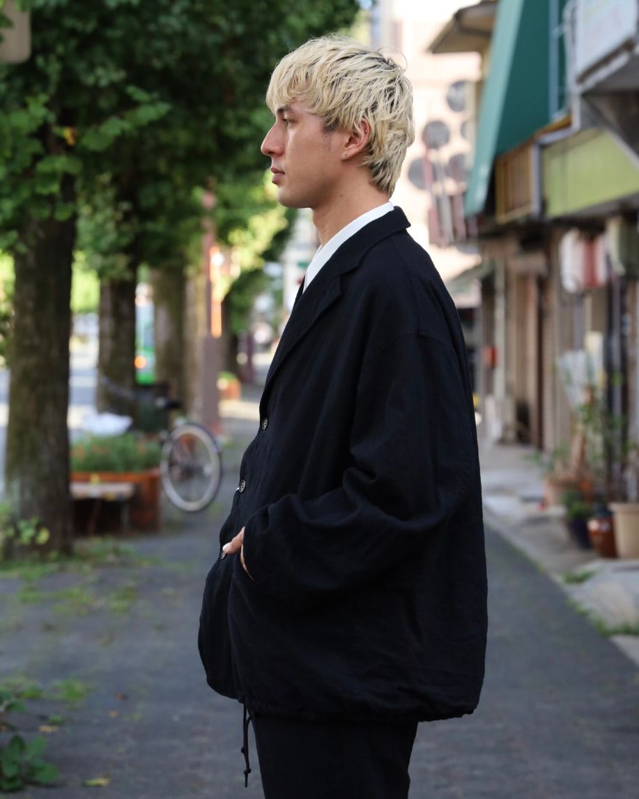 COMME des GARCONS HOMME ウールサージ製品縮絨3Bジャケット MARKスタイル