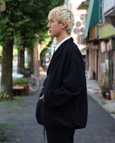 COMME des GARCONS HOMME ウールサージ製品縮絨3Bジャケット MARKスタイル