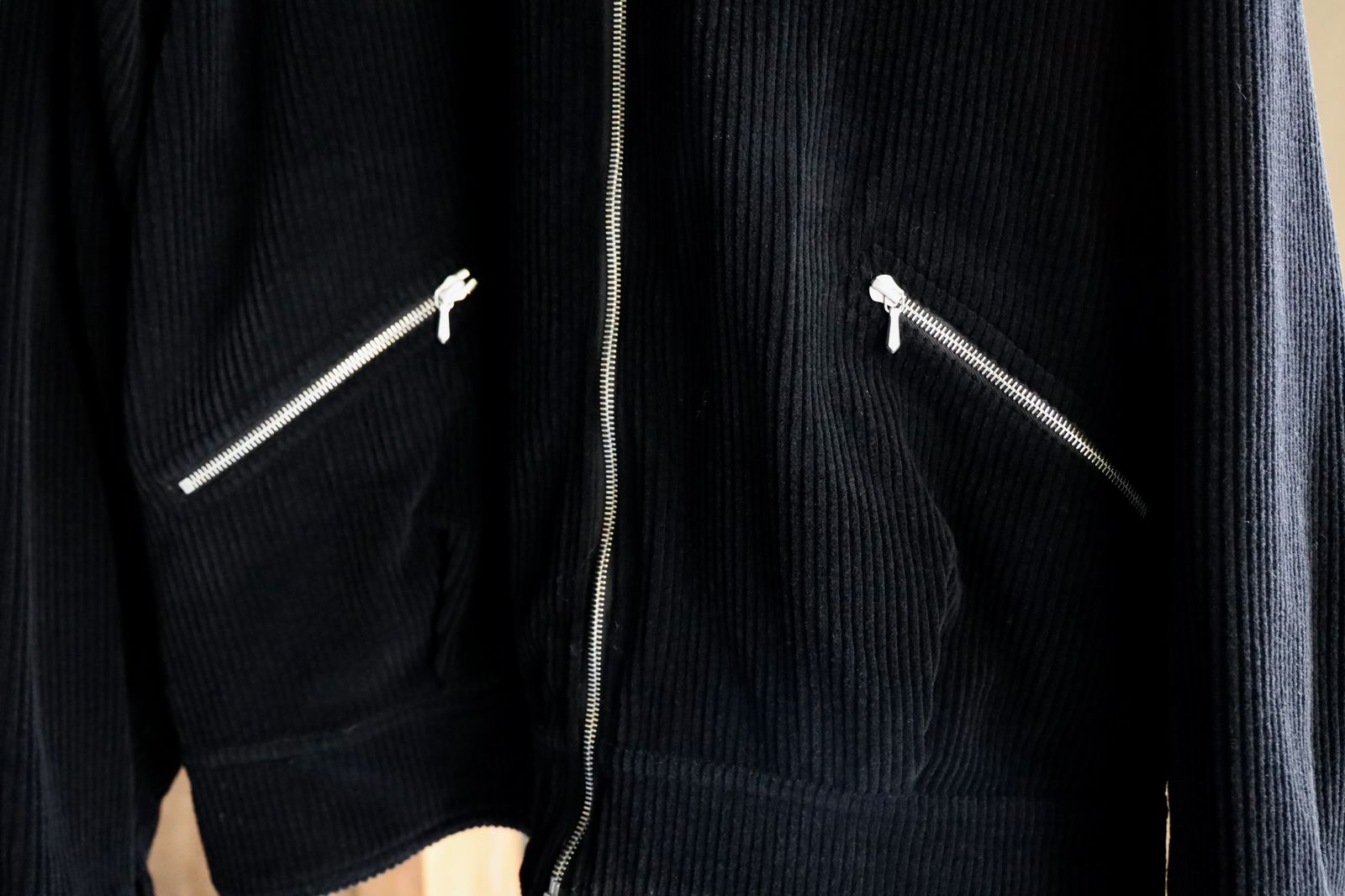 アプレッセ Wool Corduroy Bomber Jacket(25SAP-01-21H)BLACK