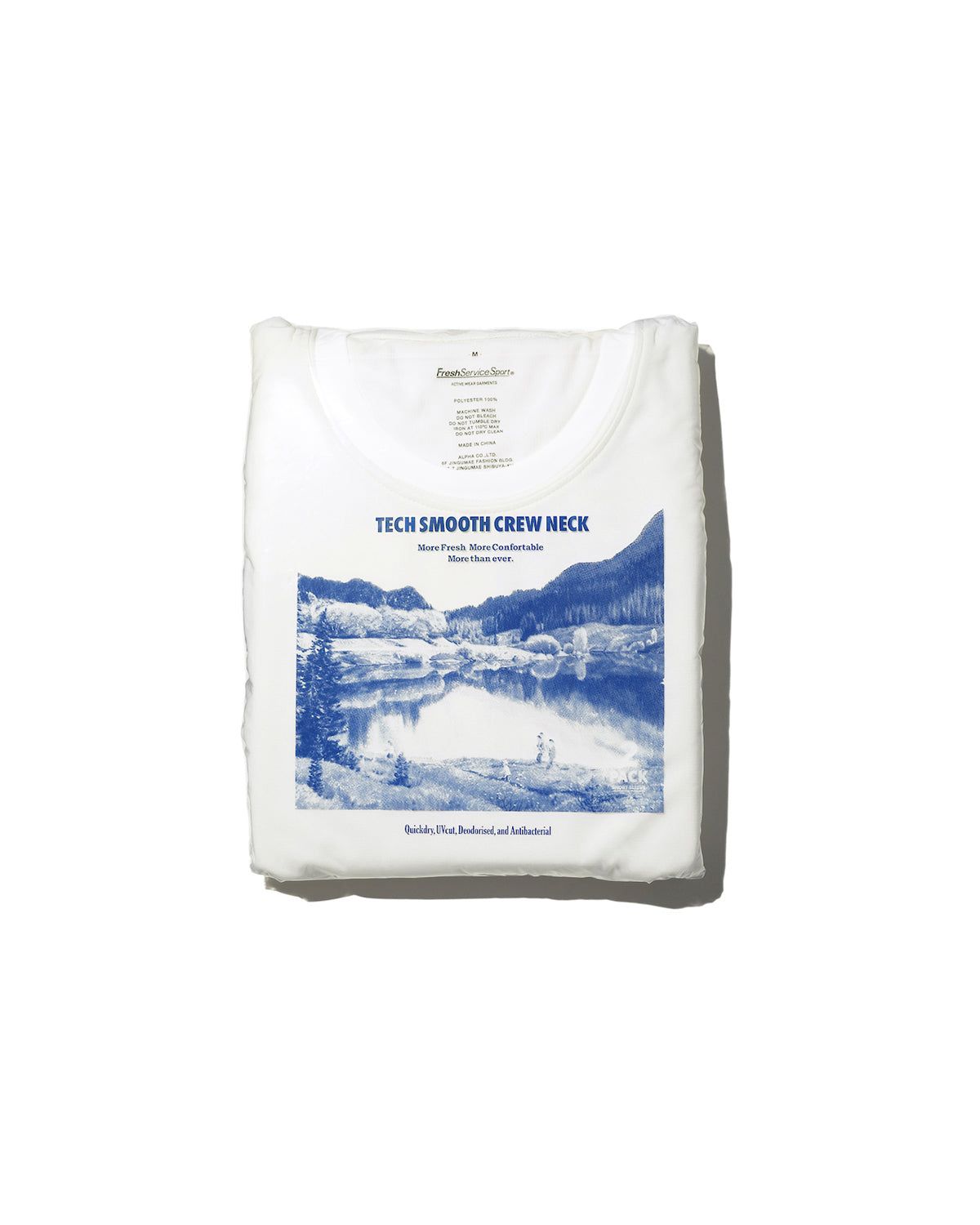 フレッシュサービス 2-PACK TECH SMOOTH L/S CREW NECK(WHITE)