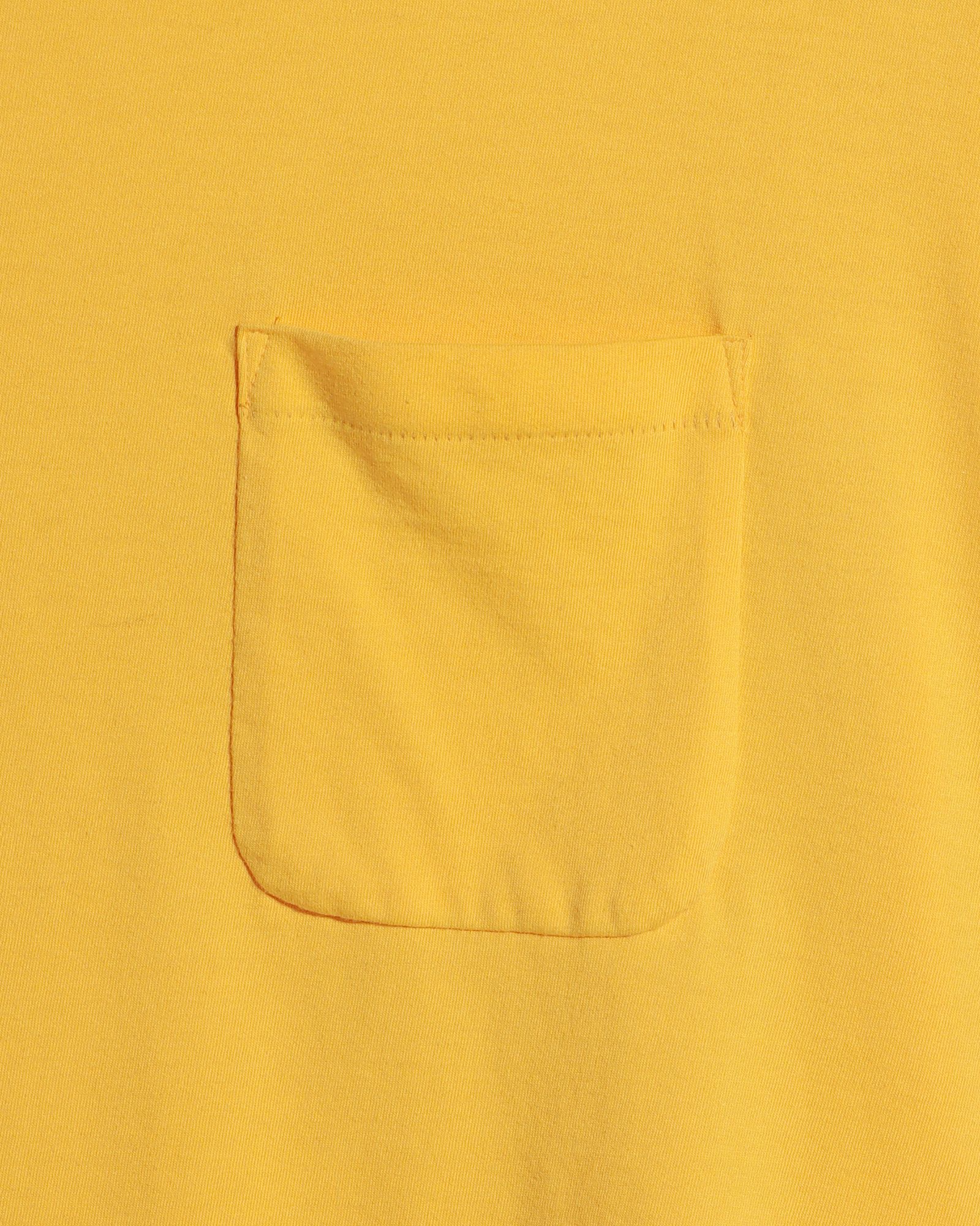ファウンダ 25SS POCKET T SHIRT(015FD251017)YELLOW