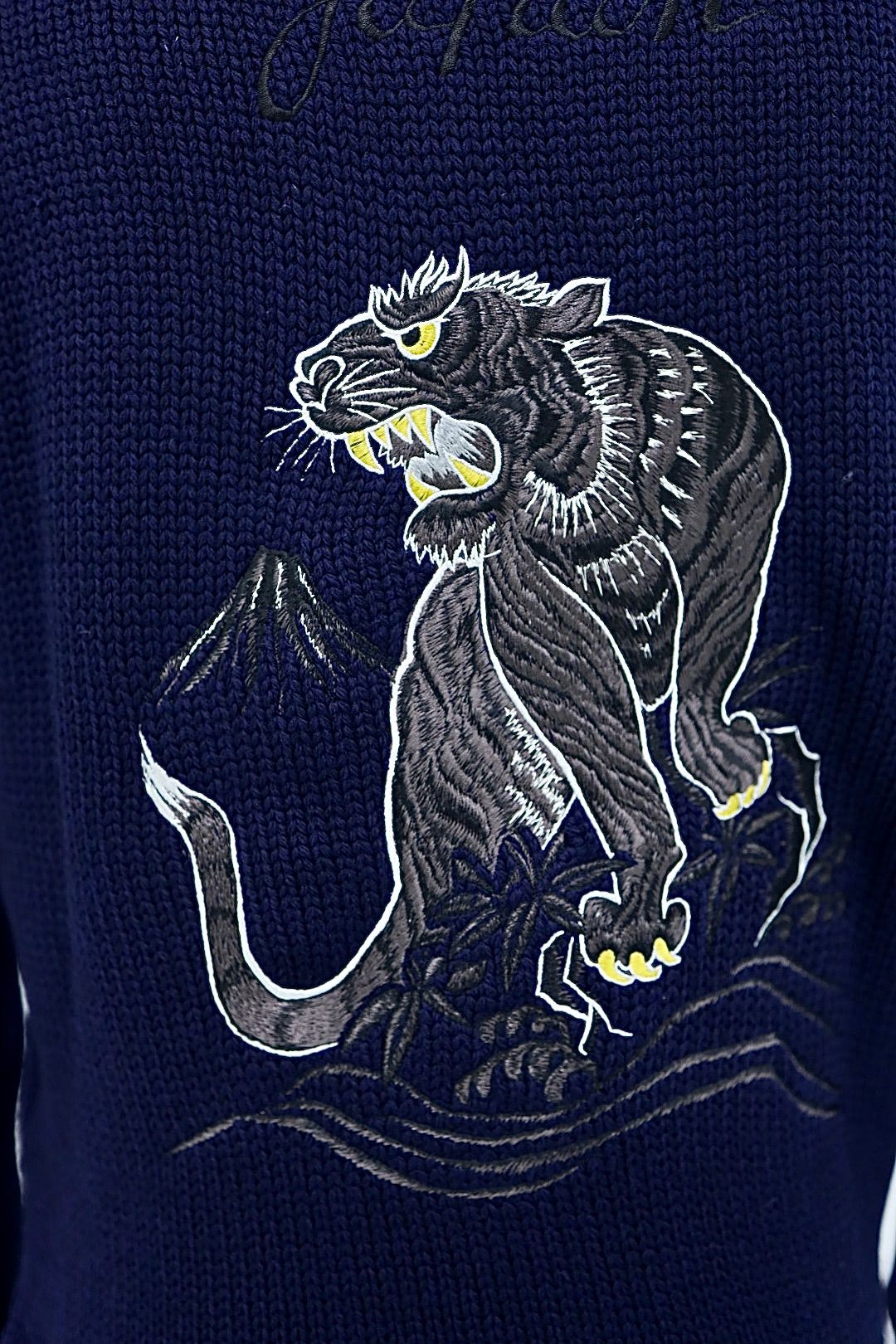 アイ ジュンヤワタナベマン 25AW  Miller Rayner 刺繍 梳毛天竺ニット(WP-N901-100)☆11月14日(金)新作発売！