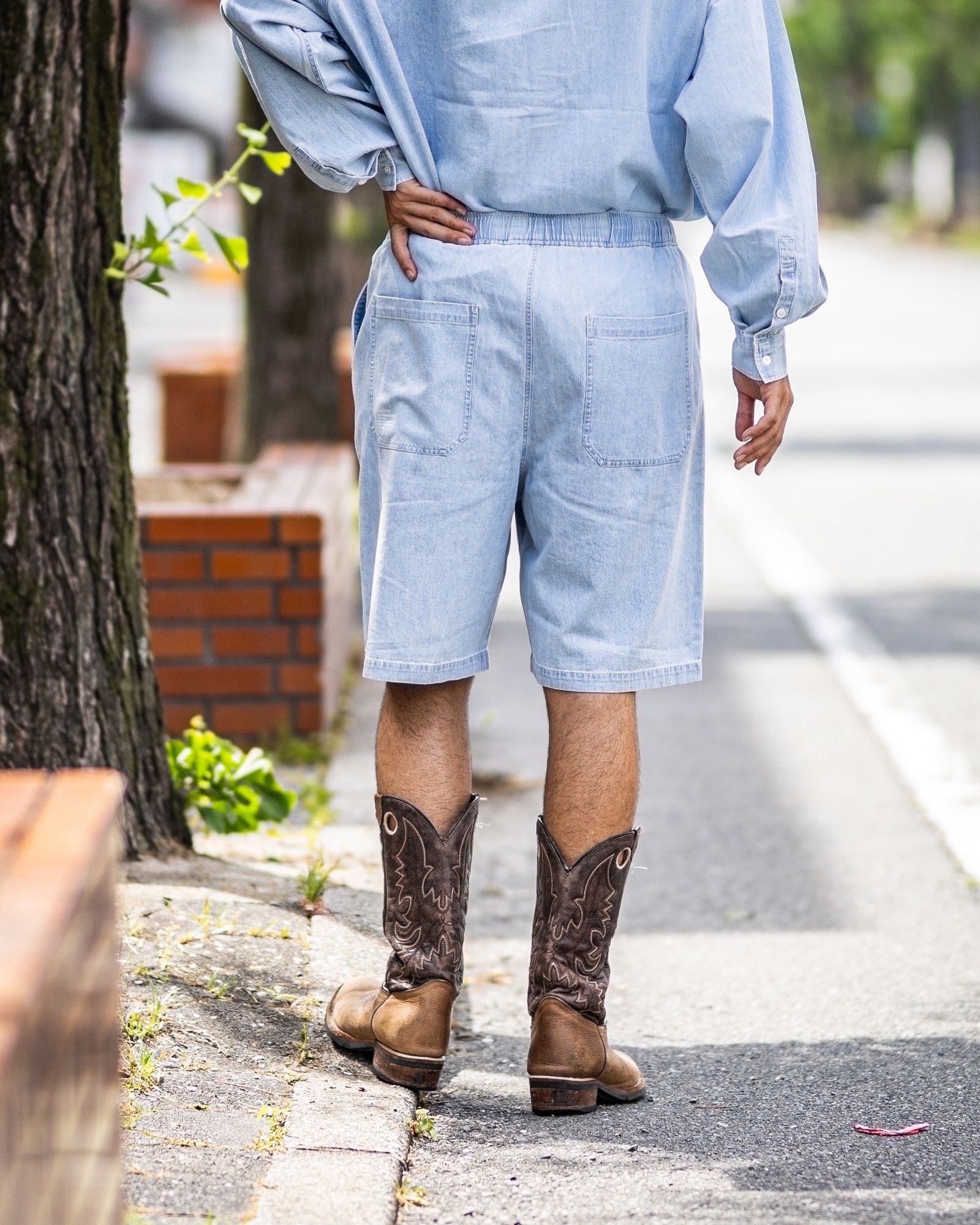 フレッシュサービス LIGHT DENIM EASY SHORTS (FSC252-40047)LIGHT FADE☆6/21(土)発売！