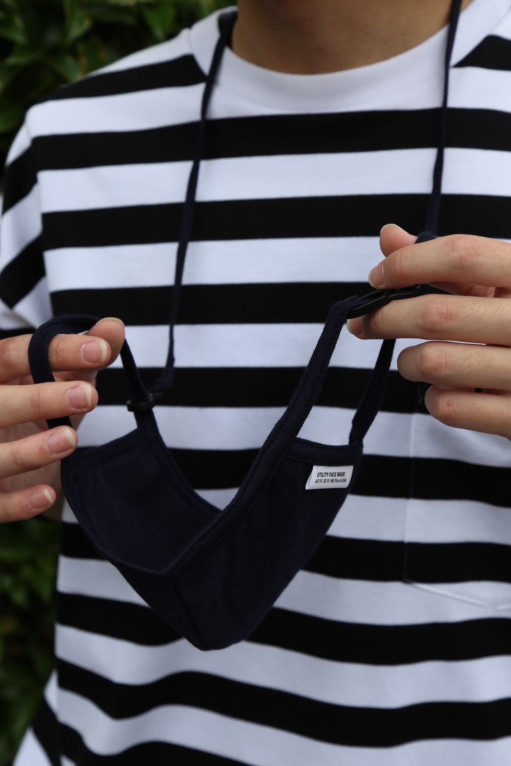 Graphpaper Border S/S Pocket Tee style. 2021.05.29.