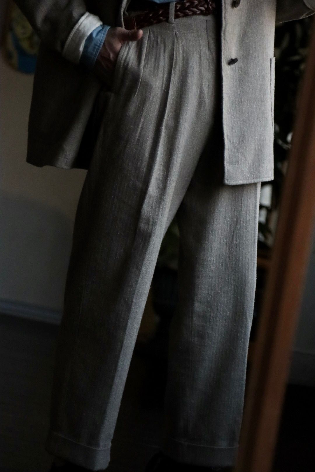 A.PRESSE 23SS Hunting Jacket & Herringbone Trousersスタイル.2023.3.5.
