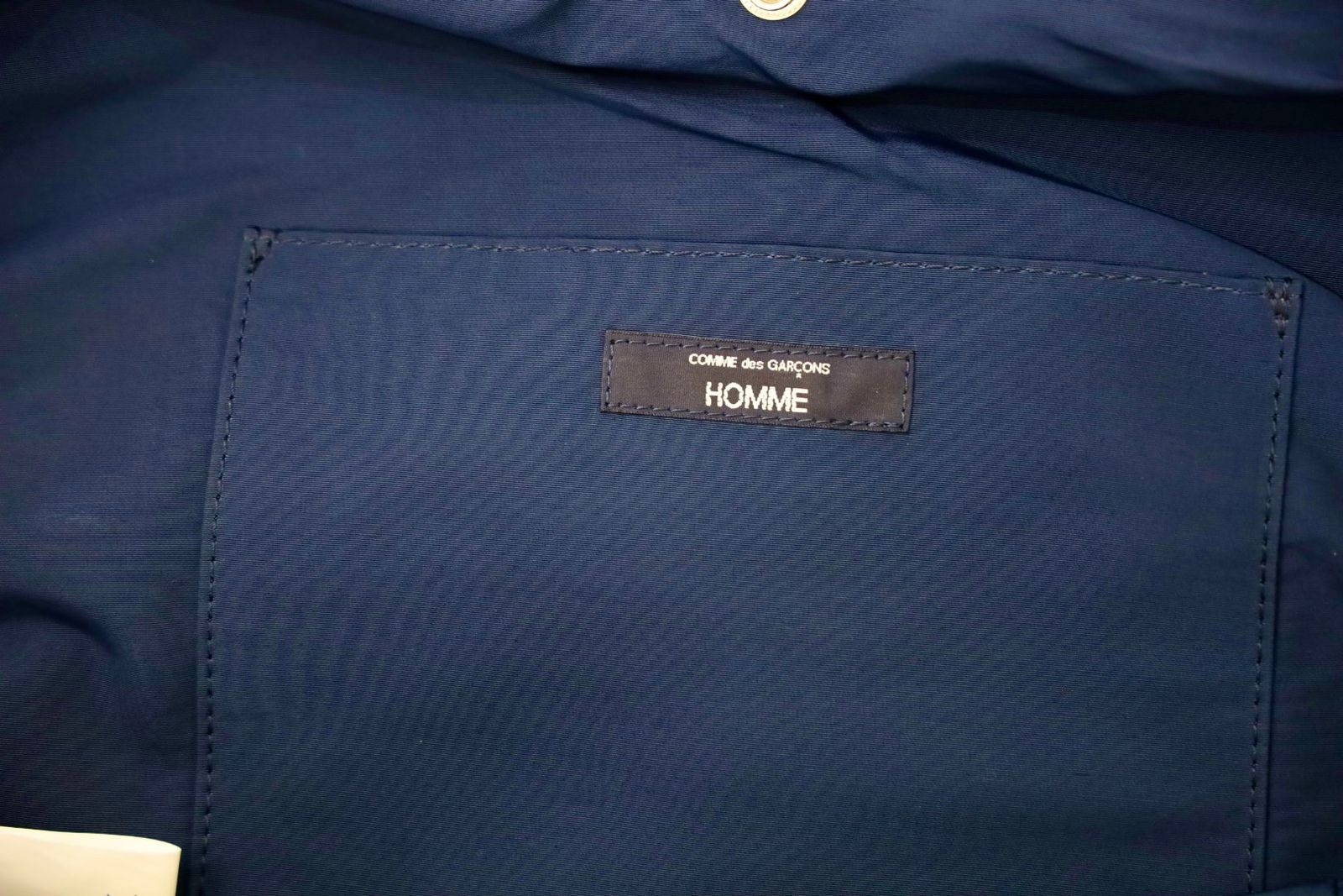 コムデギャルソンオム25FW 綿ナイロングログランバッグ(HP-K292-051)NAVY☆10月3日(金)発売！