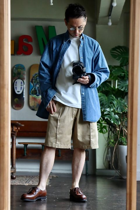 A.PRESSE 22SS US ARMY Chino Shorts style.2022.4.16.