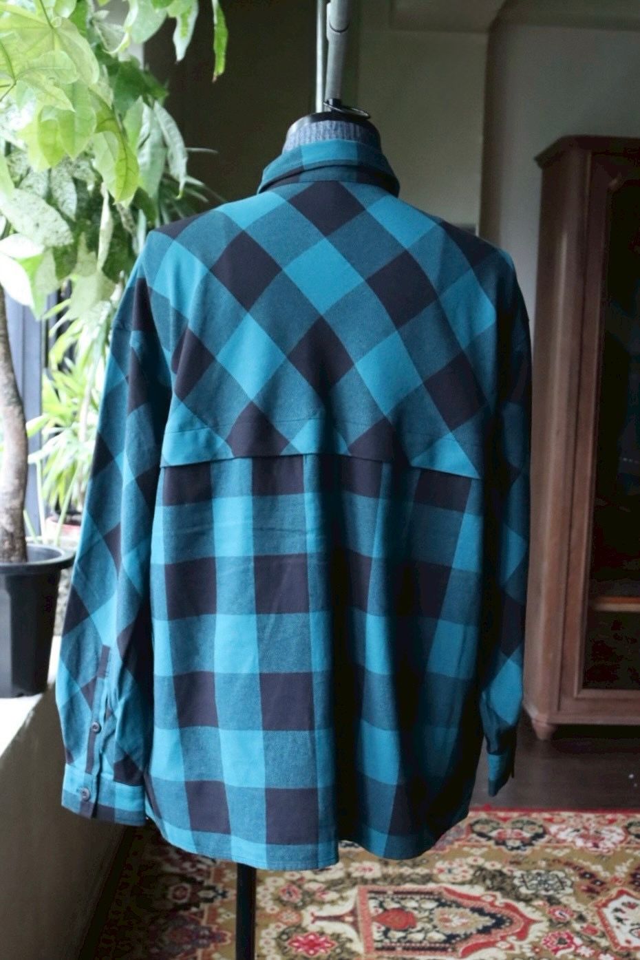 フレッシュサービス FLANNEL CHECK OVER YOKE SHIRT (FSC253-50129)GREEN