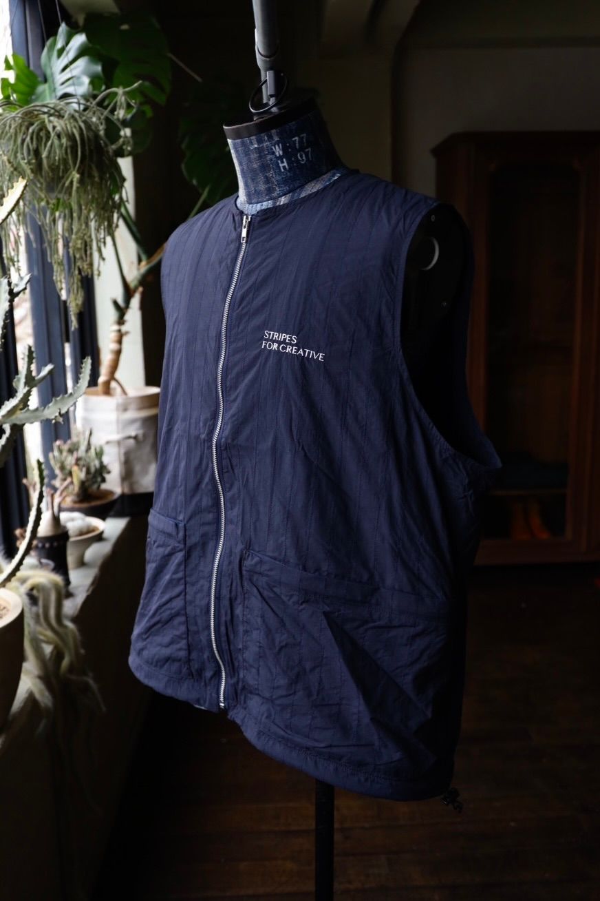 S.F.C 25SS エスエフシー STITCHED ZIP VEST(SFCSS25J05)Navy