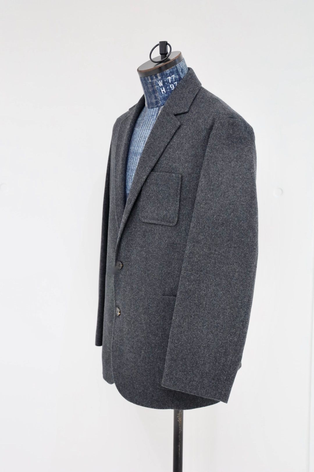 ANOTHER OFFICEアナザーオフィス Santiago Cashmere Sports Jacket(AOEFJK008)Heather Charcoal☆10月10日(金)新作発売！