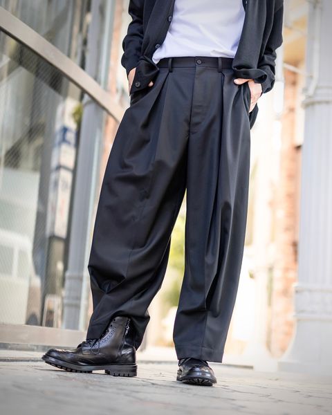 COMME des GARCONS HOMME 梳毛エステル天竺カーディガン スタイル