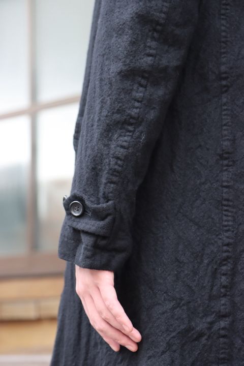 COMME des GARCONS HOMME 21AW ウールサージ縮絨コート(HH-C009) style.2021.11.6.