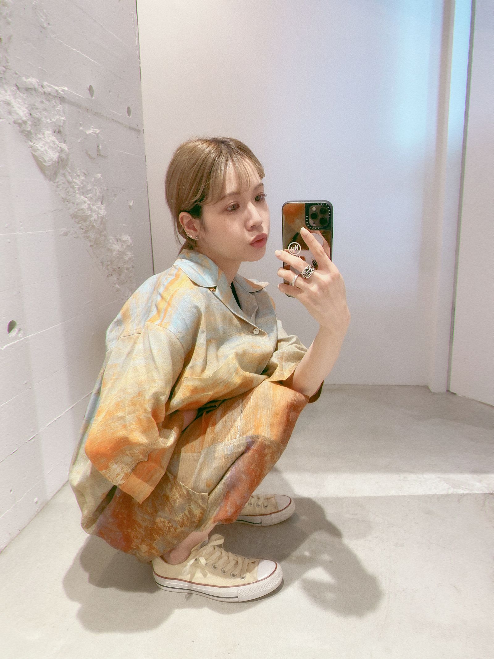 ヨーク24SS LANDSCAPE PRINTED EASY SHORTS(YK24SS0711P)ORANGE☆5月3日(金)発売！