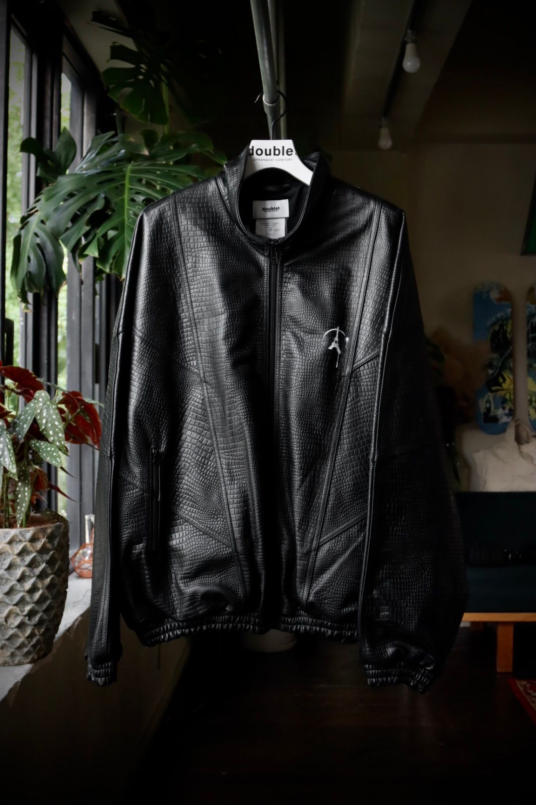 doublet - ダブレット23AW EMBOSSED LEATHER TRACK JACKET