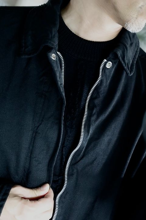 COMME des GARCONS HOMME エステルサージ製品染めブルゾンスタイル.2025.9.5.