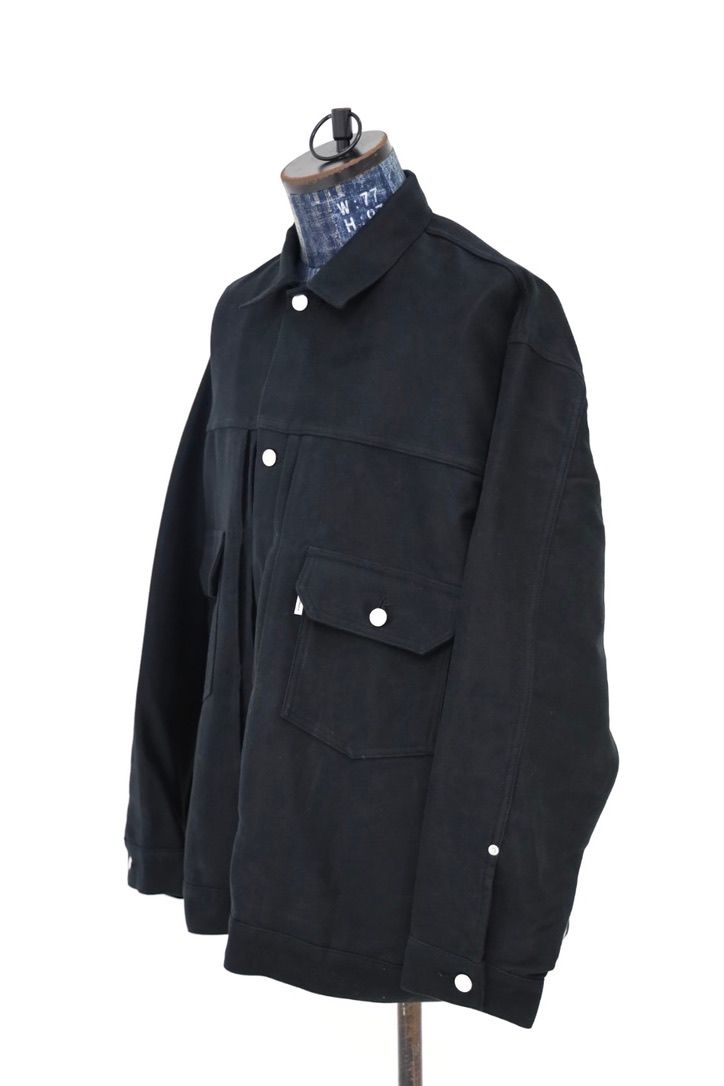グラフペーパー Cotton Double Serge Jacket(GM263-20450)BLACK☆8月8日(土)発売！